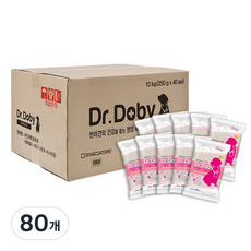 인터펫코리아 강아지 닥터도비 기능성 사료, 장건강/유산균, 250g, 80개