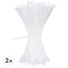 Tirano Tie 束線帶 200mm 1000入, 白色, 2個