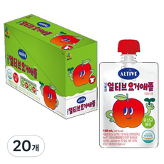 얼티브 어린이를 위한 마시는 유산균 음료 요거애플맛, 20개, 100ml