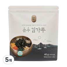 순수해작 순수 김가루, 40g, 5개
