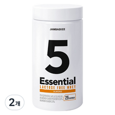 잠백이 에센셜 락토프리 웨이프로틴 파우더 아몬드맛, 750g, 2개