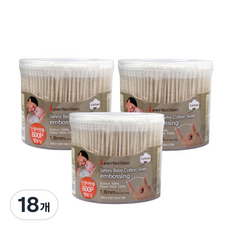 Perfection 新生兒壓花棉籤, 18個, 600件