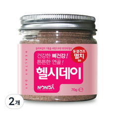 논다 강아지 헬시데이 동결건조 파우더 영양제, 뼈/관절강화, 70g, 2개