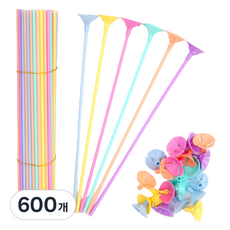 스타리움 풍선 컵스틱 세트 32cm, 마카롱, 600개