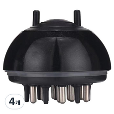 Luneta 家用頭皮按摩器, 黑色, 4個