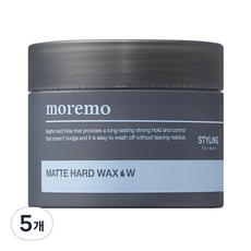 모레모 포 맨 매트 하드 왁스 W, 100g, 5개