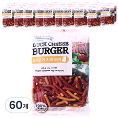 펫더맨 강아지 치즈버거 져키, 오리고기, 100g, 60개 오리고기, 100g, 60개