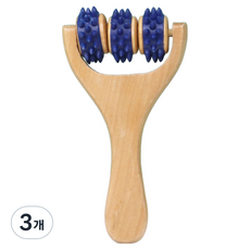 리와일딩 그립 마시지볼 81 x 35 x 151 mm, 3개, 블루