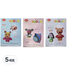 Bluemato A4 瓦楞紙 2 016 10色 3種 3組, 隨機出貨, 5套