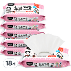 에티펫 반려동물 손발 엉덩이 깨끗 물티슈, 80개입, 18개