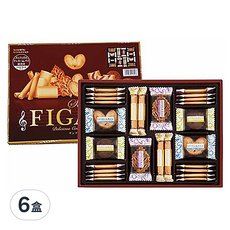 SANRITSU 三立製菓 費加羅綜合餅乾禮盒, 313.6g, 6盒