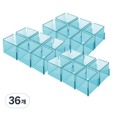 다윗트 다용도 칸막이 속옷 정리함 A타입, 블루, 36개