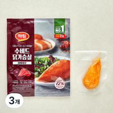 하림 수비드 닭가슴살 하바네로, 100g, 3개, 6개입