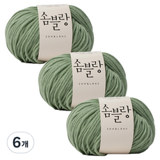 Yarna Somblanc 50g, 6個, 39 灰綠色