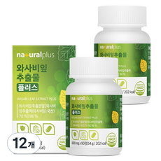 내츄럴플러스 와사비잎추출물 플러스 54g, 12개, 90정