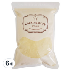쿠킹스토리 꼬미콘 옥수수가루, 1kg, 6개