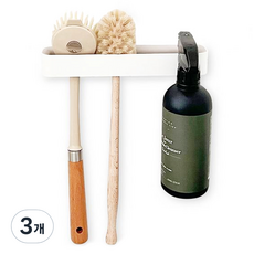 부착식 욕실 다용도 걸이, 화이트, 3개