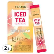 티젠 제로슈가 아이스티 자몽, 5g, 2개, 10개입