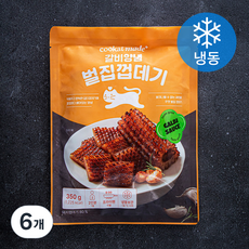 쿠캣 갈비양념 벌집 껍데기 (냉동), 350g, 6개