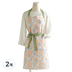 Modern House 生活防水圍裙, 藍色花朵, 2個