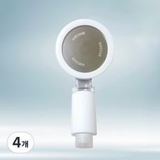 홈다움 시그니쳐 베이직 여행용 필터샤워기, 화이트, 4개