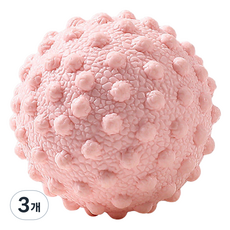 凸點按摩球, 3個, 粉色