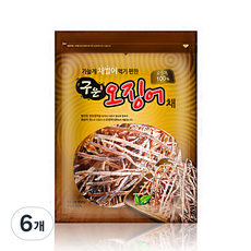 금한산업 구운 오징어채, 70g, 6개