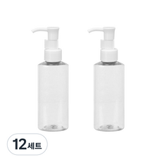 병도매닷컴 투명 주방디스펜서 AC150 + 오일마개, 150ml, 12세트