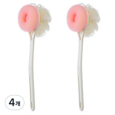 Allode 層疊花朵沐浴刷, TYPE01 粉紅色, 4個, 1入