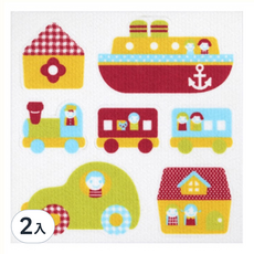 SANKO Okudake Kyuchaku 馬桶消臭貼,可愛卡通圖案, 2入, 30g