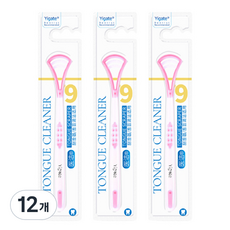 오픈스페이스 소프트 실리콘 혀클리너 핑크, 18g, 12개