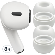 Audio Espresso Milk Tea AirPods Pro 專用矽膠耳塞 Milk Tea, 白色 L, 단일상품, 8個