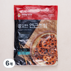 천년의반찬 쫄깃한 연근조림, 1kg, 6개