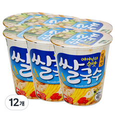 Baekje 百濟 鯷魚味米線迷你杯麵, 58g, 12個