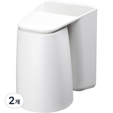 Living Duo 磁性牙刷杯牙刷架, 白色, 2個