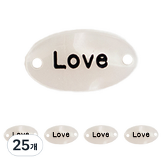 yarna LOVE 자개 라벨, 혼합색상, 25개