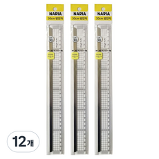 나리아 KC인증 컷팅 방안자 30cm, 12개