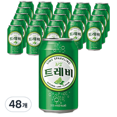 트레비 라임 탄산음료, 355ml, 48개