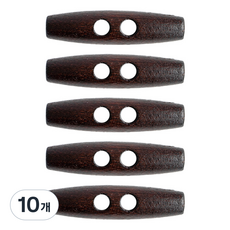 yarna 우드 떡볶이 단추 60mm, 10개