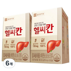 종근당건강 헬씨칸 밀크씨슬 영양제, 6개, 22.5g