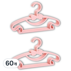 itgom 兒童用蝴蝶結衣架, 粉紅色, 60個