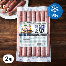 팜스쿡 흑임자 소시지 (냉동), 1kg, 2개