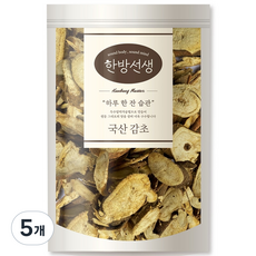 한방선생 국산 감초, 100g, 5개