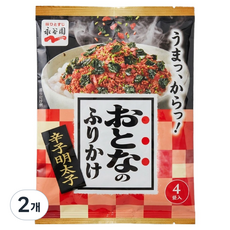 나가타니엔 후리가케 매운명란맛, 6.8g, 2개