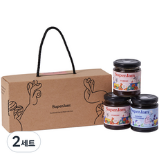 슈퍼잼 스트로베리 잼 212g x 2p + 블루베리앤블랙커런트 212g 선물세트, 2세트