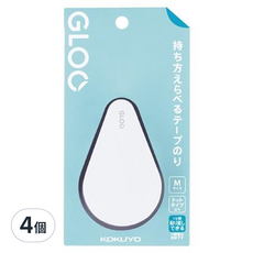 KOKUYO 國譽 GLOO 2way 好黏便利貼1分重貼 M(7mm x 8m), 4個, 單一顏色