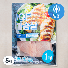 한강식품 IQF 닭가슴살 (냉동), 1kg, 5개