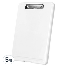 Tucovi A4 直式板夾文件盒, 透明, 5個