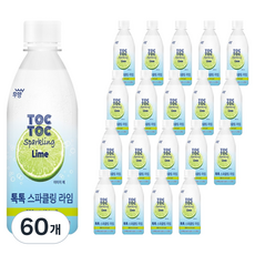 우양 톡톡 스파클링 라임, 60개, 350ml