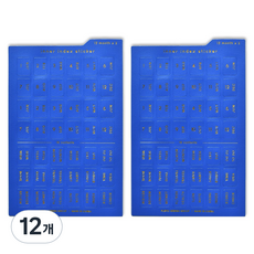 플레픽 이너 인덱스 스티커 NATIONAL BLUE, 12개, 1개입